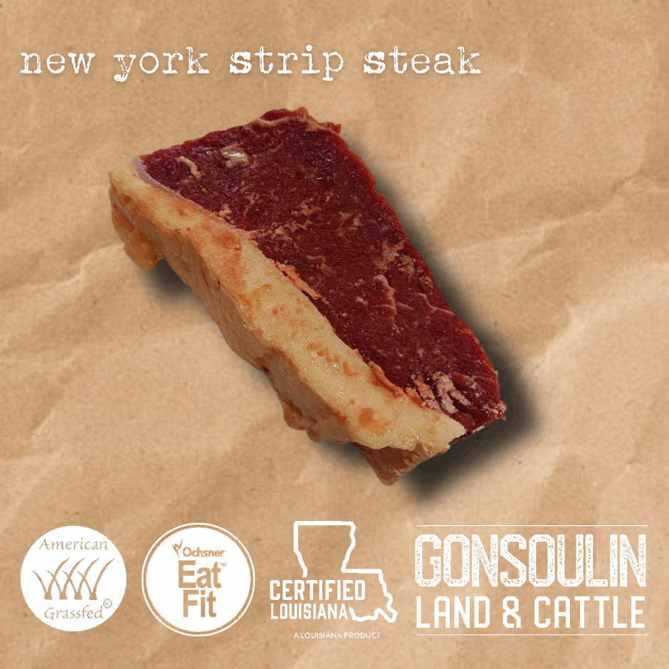 NY Strip Steak - Gonsoulin Land and Cattle