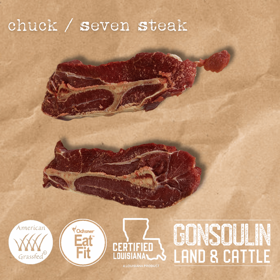 Chuck Steak / 7 Bone Steak - Gonsoulin Land and Cattle